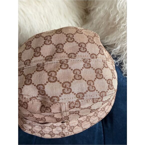 Gucci Beige and Brown GG Canvas Bucket Hat main image 5